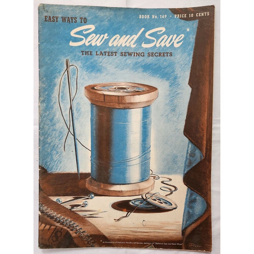 VTG Easy Ways To Sew And Save Booklet 1941 The Latest Sewing Secrets ESTATE
